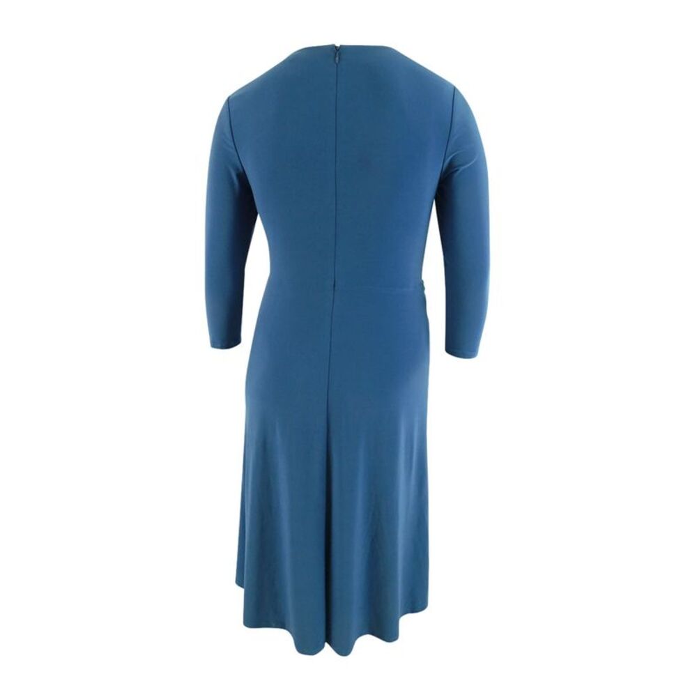 Lauren Ralph Lauren Women's Twist Front Jersey Dress (12, Indigo Sail) - Picture 2 of 3